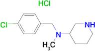 (4-Chloro-benzyl)-methyl-piperidin-3-yl-amine hydrochloride