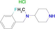 (2-Fluoro-benzyl)-methyl-piperidin-4-yl-amine hydrochloride