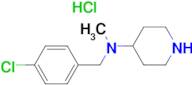 (4-Chloro-benzyl)-methyl-piperidin-4-yl-amine hydrochloride