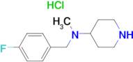 (4-Fluoro-benzyl)-methyl-piperidin-4-yl-amine hydrochloride
