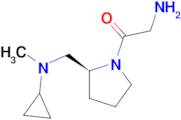 2-Amino-1-{(S)-2-[(cyclopropyl-methyl-amino)-methyl]-pyrrolidin-1-yl}-ethanone