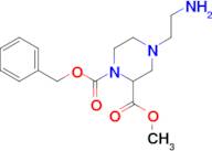 4-(2-Amino-ethyl)-piperazine-1,2-dicarboxylic acid 1-benzyl ester 2-methyl ester