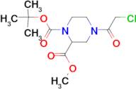 4-(2-Chloro-acetyl)-piperazine-1,2-dicarboxylic acid 1-tert-butyl ester 2-methyl ester