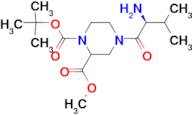 4-((S)-2-Amino-3-methyl-butyryl)-piperazine-1,2-dicarboxylic acid 1-tert-butyl ester 2-methyl ester