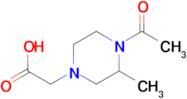 (4-Acetyl-3-methyl-piperazin-1-yl)-acetic acid