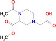 1-Acetyl-4-carboxymethyl-piperazine-2-carboxylic acid methyl ester