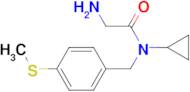 2-Amino-N-cyclopropyl-N-(4-methylsulfanyl-benzyl)-acetamide