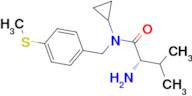 (S)-2-Amino-N-cyclopropyl-3-methyl-N-(4-methylsulfanyl-benzyl)-butyramide