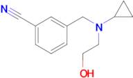 3-{[Cyclopropyl-(2-hydroxy-ethyl)-amino]-methyl}-benzonitrile