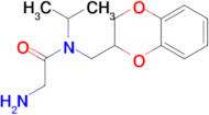 2-Amino-N-(2,3-dihydro-benzo[1,4]dioxin-2-ylmethyl)-N-isopropyl-acetamide