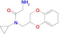 2-Amino-N-cyclopropyl-N-[(2,3-dihydrobenzo[b][1,4]dioxin-2-yl)methyl]acetamide