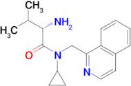 (S)-2-Amino-N-cyclopropyl-N-isoquinolin-1-ylmethyl-3-methyl-butyramide