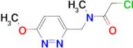 2-Chloro-N-(6-methoxy-pyridazin-3-ylmethyl)-N-methyl-acetamide