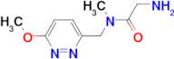 2-Amino-N-(6-methoxy-pyridazin-3-ylmethyl)-N-methyl-acetamide