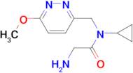 2-Amino-N-cyclopropyl-N-(6-methoxy-pyridazin-3-ylmethyl)-acetamide