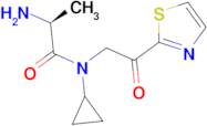 (S)-2-Amino-N-cyclopropyl-N-(2-oxo-2-thiazol-2-yl-ethyl)-propionamide