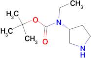 Ethyl-(R)-pyrrolidin-3-yl-carbamic acid tert-butyl ester