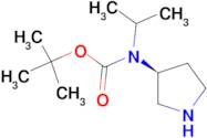 Isopropyl-(S)-pyrrolidin-3-yl-carbamic acid tert-butyl ester