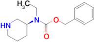 Ethyl-(S)-piperidin-3-yl-carbamic acid benzyl ester