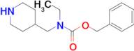 Ethyl-piperidin-4-ylmethyl-carbamic acid benzyl ester