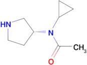 N-Cyclopropyl-N-(R)-pyrrolidin-3-yl-acetamide