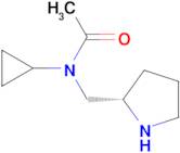 N-Cyclopropyl-N-(S)-1-pyrrolidin-2-ylmethyl-acetamide