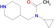 N-Cyclopropyl-N-piperidin-4-ylmethyl-acetamide
