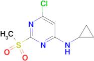 (6-Chloro-2-methanesulfonyl-pyrimidin-4-yl)-cyclopropyl-amine