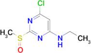 (6-Chloro-2-methanesulfinyl-pyrimidin-4-yl)-ethyl-amine