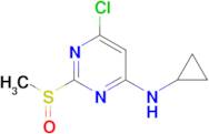 (6-Chloro-2-methanesulfinyl-pyrimidin-4-yl)-cyclopropyl-amine