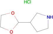 3-(1,3-Dioxolan-2-yl)pyrrolidine hydrochloride