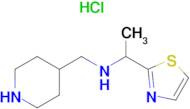 Piperidin-4-ylmethyl-(1-thiazol-2-yl-ethyl)-amine hydrochloride