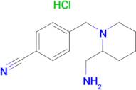 4-(2-Aminomethyl-piperidin-1-ylmethyl)-benzonitrile hydrochloride