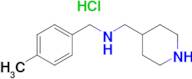 (4-Methyl-benzyl)-piperidin-4-ylmethyl-amine hydrochloride