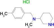 Methyl-(4-methyl-benzyl)-piperidin-3-yl-amine hydrochloride