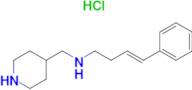 ((E)-4-Phenyl-but-3-enyl)-piperidin-4-ylmethyl-amine hydrochloride