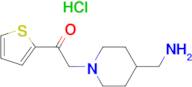 2-(4-Aminomethyl-piperidin-1-yl)-1-thiophen-2-yl-ethanone hydrochloride