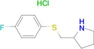 2-(4-Fluoro-phenylsulfanylmethyl)-pyrrolidine hydrochloride