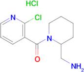 (2-Aminomethyl-piperidin-1-yl)-(2-chloro-pyridin-3-yl)-methanone hydrochloride