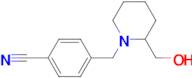 4-(2-Hydroxymethyl-piperidin-1-ylmethyl)-benzonitrile