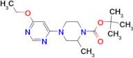 4-(6-Ethoxy-pyrimidin-4-yl)-2-methyl-piperazine-1-carboxylic acid tert-butyl ester