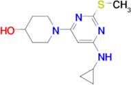 1-(6-Cyclopropylamino-2-methylsulfanyl-pyrimidin-4-yl)-piperidin-4-ol