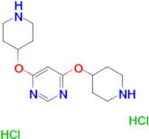4,6-Bis-(piperidin-4-yloxy)-pyrimidine dihydrochloride