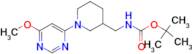 [1-(6-Methoxy-pyrimidin-4-yl)-piperidin-3-ylmethyl]-carbamic acid tert-butyl ester