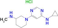 Cyclopropyl-[6-(3-methylamino-piperidin-1-yl)-pyrimidin-4-yl]-amine hydrochloride