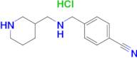 4-{[(Piperidin-3-ylmethyl)-amino]-methyl}-benzonitrile hydrochloride