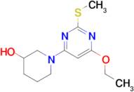 1-(6-Ethoxy-2-methylsulfanyl-pyrimidin-4-yl)-piperidin-3-ol