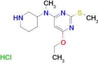 (6-Ethoxy-2-methylsulfanyl-pyrimidin-4-yl)-methyl-piperidin-3-yl-amine hydrochloride