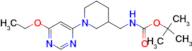 [1-(6-Ethoxy-pyrimidin-4-yl)-piperidin-3-ylmethyl]-carbamic acid tert-butyl ester