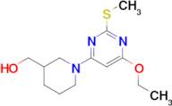 [1-(6-Ethoxy-2-methylsulfanyl-pyrimidin-4-yl)-piperidin-3-yl]-methanol